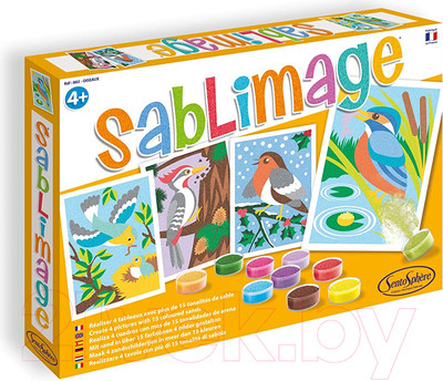 Набор для творчества SentoSphere Песочные картинки. Птицы / 883