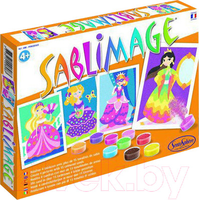 Набор для творчества SentoSphere Песочные картинки. Принцессы / 898