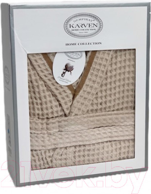 Халат Karven Вафельный XL / B1113 v2 (Bej/бежевый)