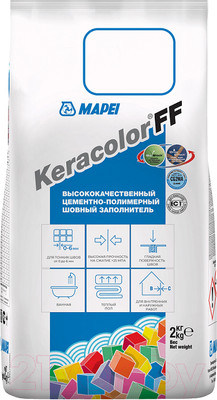 Фуга цементная Mapei Keracolor FF N120 (2кг, черный)