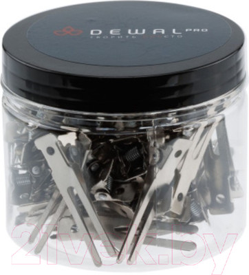 Набор зажимов для волос Dewal CL939 (50шт, серебристый)