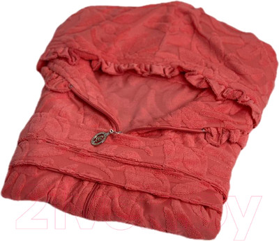 Халат Karven С капюшоном на молнии L/XL / B 1106 (7096) (коралловый)