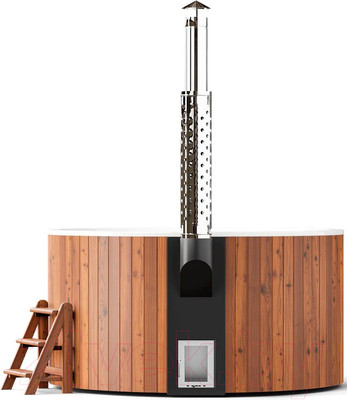 Купель Polarspa Elite термососна 220 (с аэромассажем, хромотерапией и утеплением композитной чаши)