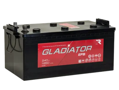 Автомобильный аккумулятор Gladiator EFB Евро 3 (240 А/ч)