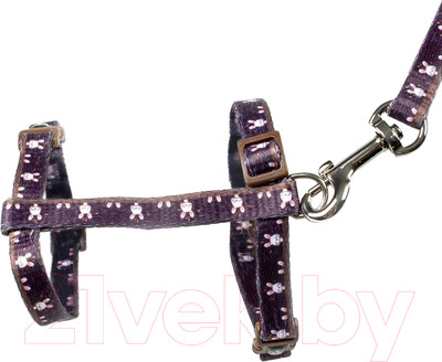 Шлея с поводком Duvo Plus Walking Set / 11926/brown (коричневый)