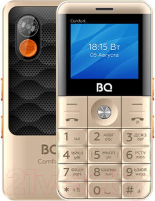 Мобильный телефон BQ BQ-2006 Comfort (золото/черный)