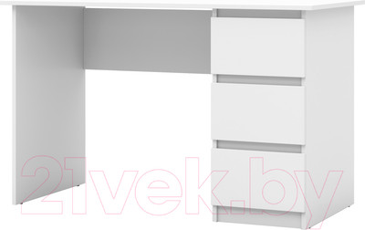 Письменный стол MySTAR Сноули 3я ИВ-121.13 (белый)