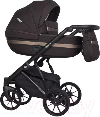 Детская универсальная коляска Riko Basic Delta 3 в 1 (04/темно-коричневый)