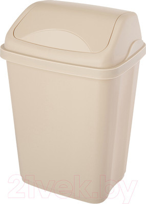 Мусорное ведро Эльфпласт Ultra ЕР588 (серо-бежевый)