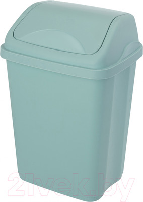 Мусорное ведро Эльфпласт Ultra ЕР591 (серо-голубой)