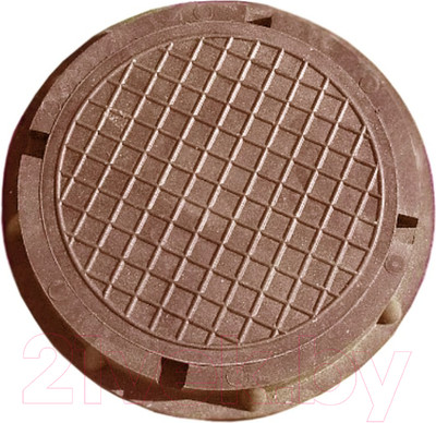Люк канализационный Стандартпарк Круглый малый садовый / 35285-17 (коричневый)