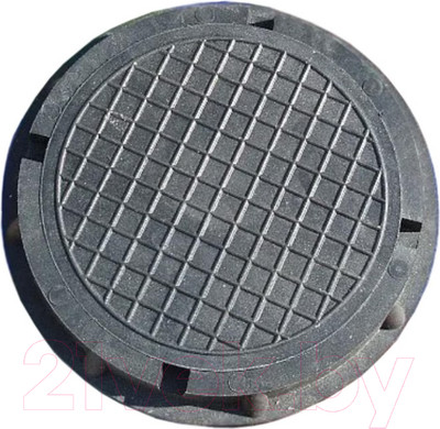 Люк канализационный Стандартпарк Круглый малый садовый / 35285-10 (черный)