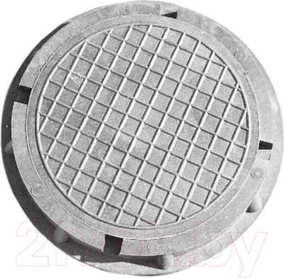 Люк канализационный Стандартпарк Круглый малый садовый / 35285-14 (серый)