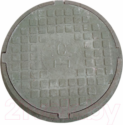 Люк канализационный Стандартпарк Круглый Класс А / 105С (зеленый)