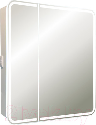 Шкаф с зеркалом для ванной Silver Mirrors Alliance 805x800 / LED-00002516