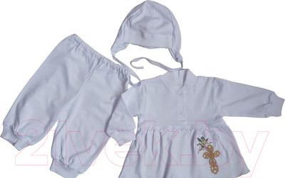 Набор для крещения Три Медведя 364К (р.44/68, белый)