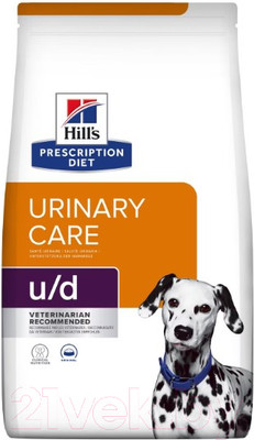 Сухой ветеринарный корм для собак Hill's Prescription Diet Urinary Care u/d Original / 606270 (4кг)