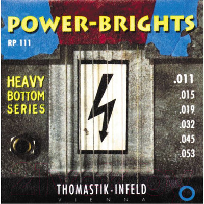 Струны для электрогитары Thomastik Power-Brights Heavy Bottom RP111