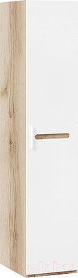 Шкаф-пенал ТриЯ Фьюжн ТД-260.07.01 (белый глянец/дуб делано)