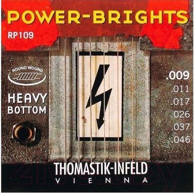 Струны для электрогитары Thomastik Power-Brights Heavy Bottom RP109