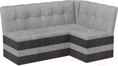 Уголок кухонный мягкий ТриЯ Оскар исп.2 (микровелюр Wellmart Silver/Graphite)