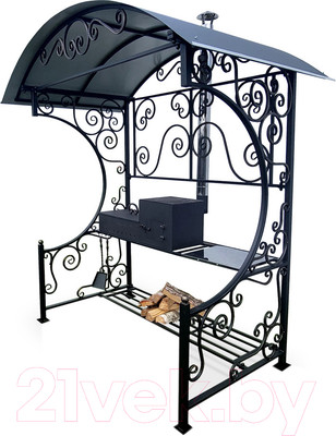 Мангал-беседка СтальСнабДизайн Шеф-повар разборная (столешница нержавейка)