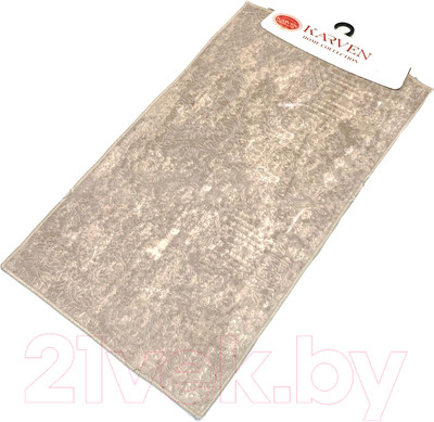 Набор ковриков для ванной и туалета Karven Buket / KV 418 (Kahve/темно-бежевый)