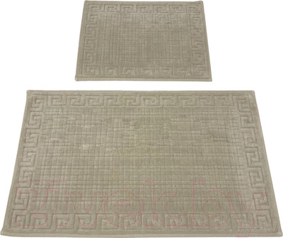 Набор ковриков для ванной и туалета Karven Grek / KV 419 (Bej/бежевый)