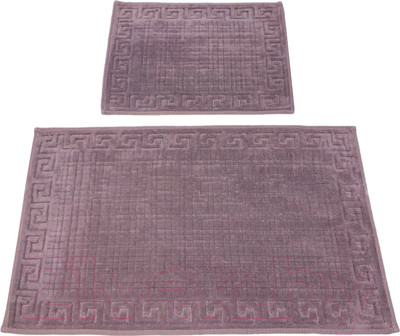 Набор ковриков для ванной и туалета Karven Grek / KV 419 (Lila/лиловый)