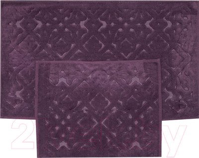 Набор ковриков для ванной и туалета Karven Luna / KV 420 (Mor/фиолетовый)