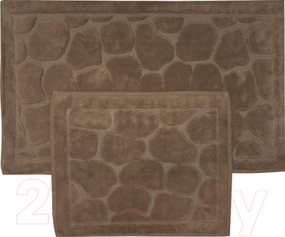 Набор ковриков для ванной и туалета Karven Tas / KV 427 (Aci Kahve/шоколад)