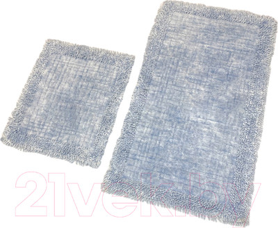 Набор ковриков для ванной и туалета Karven Ekose Eskitme K.M / KV 428 (A.Mavi/голубой)