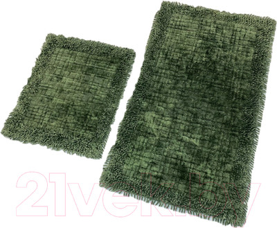 Набор ковриков для ванной и туалета Karven Ekose Eskitme K.M / KV 428 (Haki/хаки)