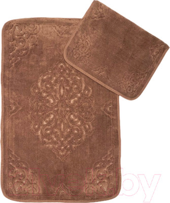 Набор ковриков для ванной и туалета Karven Ala / KV 423 (Aci Kahve/шоколад)