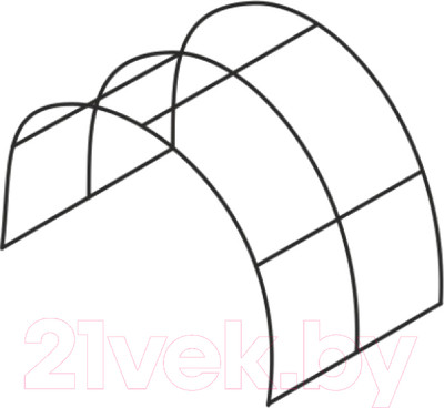 Секция для теплицы Садовод Простор (2м, без поликарбоната)