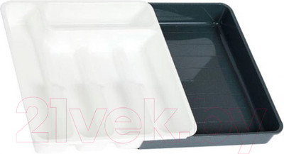 Органайзер для столовых приборов Violet 740618 (белый/серый)