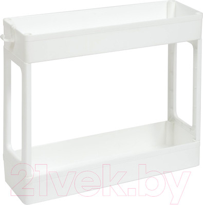 Этажерка Violet Узкая 2-х ярусная / 760206 (белый)