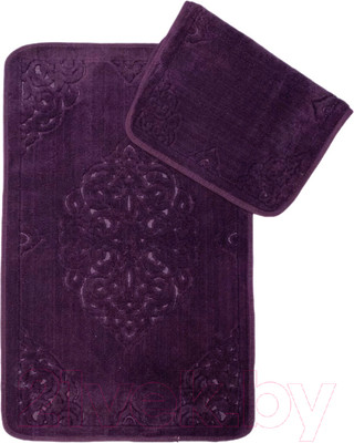 Набор ковриков для ванной и туалета Karven Ala / KV 423 (Mor/фиолетовый)
