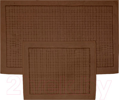 Набор ковриков для ванной и туалета Karven Ekose / KV 424 (Aci Kahve/шоколад)