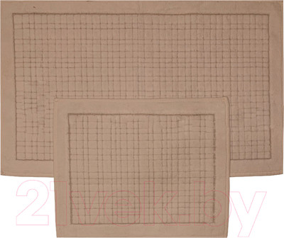 Набор ковриков для ванной и туалета Karven Ekose / KV 424 (Pudra/пудра)