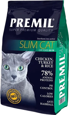 Сухой корм для кошек Premil Slim Cat Super Premium (10кг)