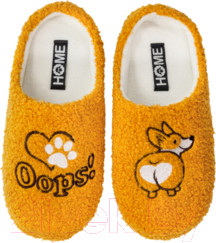 Тапочки домашние HOME Line 05Т-517 (р.35-36, Корги, оранжевый)