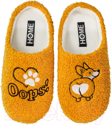 Тапочки домашние HOME Line 05Т-517 (р.37-38, Корги, оранжевый)
