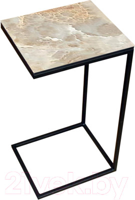Приставной столик Древпром М86 ДП1-03-04 34x30x61 (фотопечать оникс)