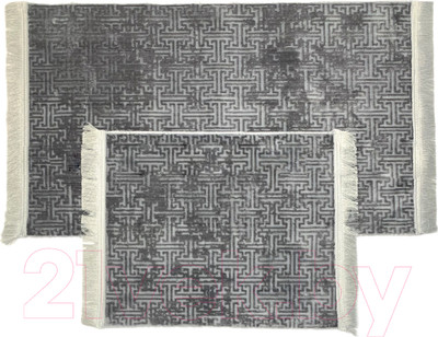 Набор ковриков для ванной и туалета Karven Saten / KV 430 (v-6)