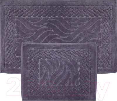 Набор ковриков для ванной и туалета Karven Ruya / KV 106 (Mor/фиолетовый)