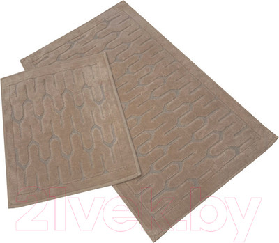 Набор ковриков для ванной и туалета Karven Yay / KV 107 (Acik Kahve/кофейный)