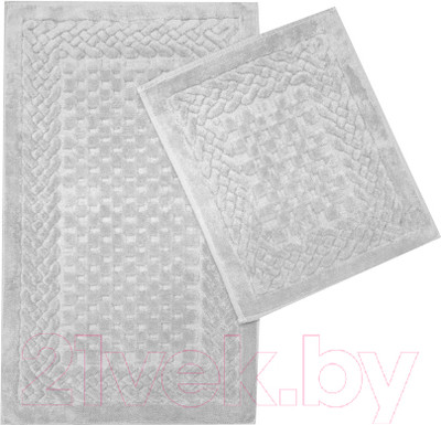 Набор ковриков для ванной и туалета Karven Zerguven / KV 111 (Pudra/пудра)