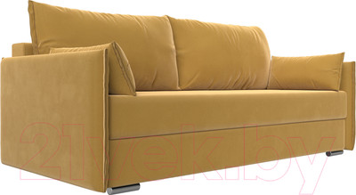 Диван Лига Диванов Сайгон 348 (микровельвет желтый)
