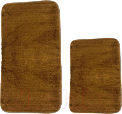 Набор ковриков для ванной и туалета Karven Post Dokuma Sacakli / KV 415 (Kahve/коричневый)